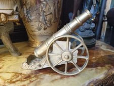 Brass Cannon Pocker Stand Vintage Decor  Artillery REG DES 889857- England Made