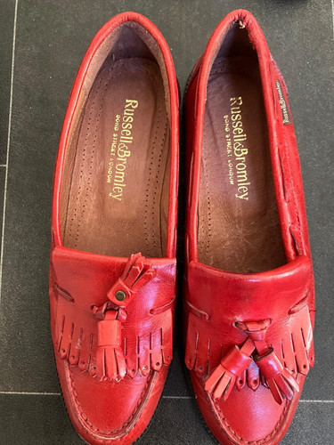 Russell bromley red leather - &,