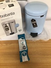 Brabantia - NewIcon Pedal Bin 5L - Small Waste Bin for Bathroom Dreamy Blue