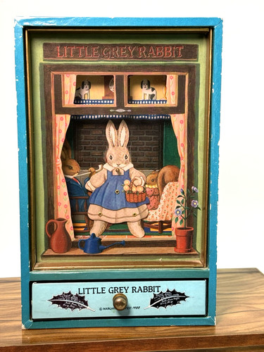 Vintage music box little grey - vintage,