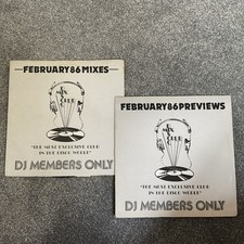 DJ Members Only Disco Mix Club February 1986 Mixes and previews records Play VG