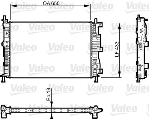 Engine cooling radiator fits - engine,