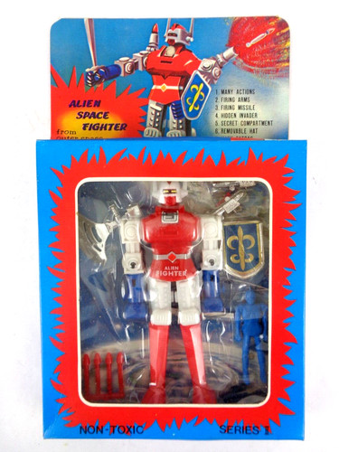 Vintage alien space fighter - alien,