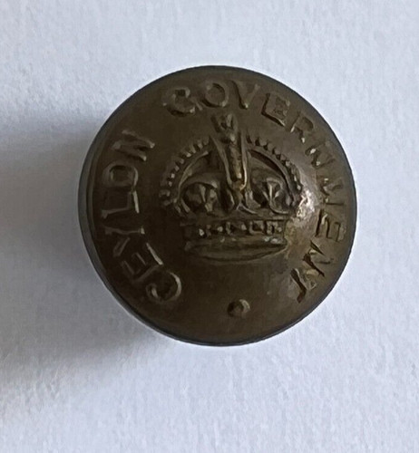Ceylon government button - government, mm