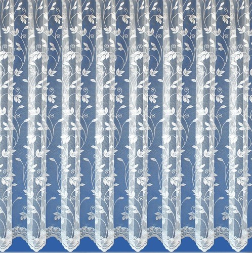Leafy design net curtains long - leafy,