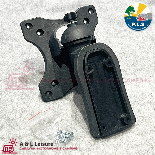Pivoting black bracket - tv, &