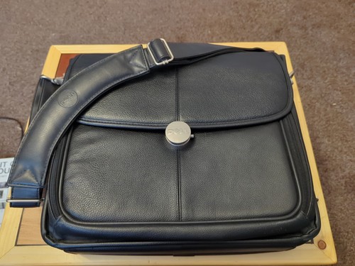Dell leather laptop bag - dell,