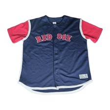 True Fans Boston Red Sox Vintage Replica Shirt Size XL Clear Back MLB