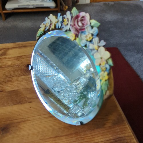 Vintage art deco barbola oval - art,