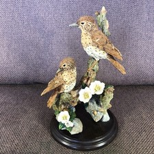 Country Artists 04900 ‘Pair Thrushes' Hand Crafted & Painted c) 1992 Ltd Edition