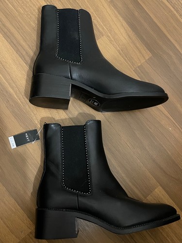 Next black studded ankle boots