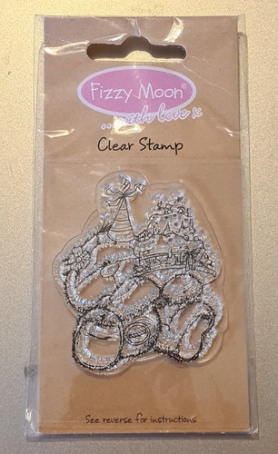 Mini clear stamp fizzy moon - -,