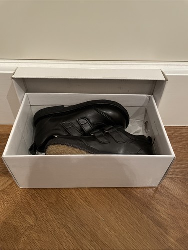 New boys black leather school - leather,