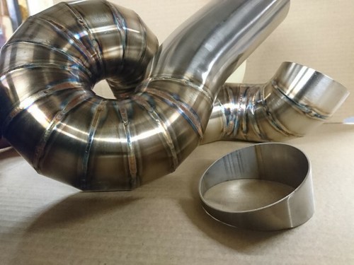 Exhaust pie cut - exhaust,