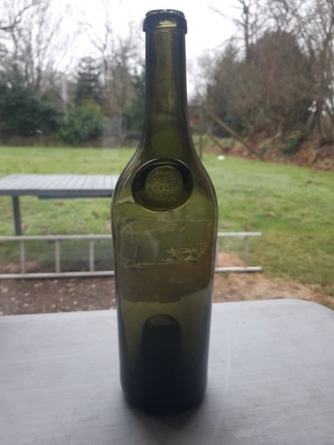 Wine bottle blown glass - blown,