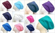 Solid Colour Toggle Scrub Cap Doctor Theatre Nurse ODP Hospital Vet Surgical