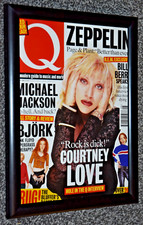 COURTNEY LOVE hole band A4 FRAMED original 1995 MAGAZINE COVER art poster