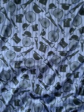 Pure Parachute Silk Fabric Quirky Design 148cms X 200Cms (2 Metres)