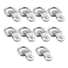 (10pcs) D-Ring Tie Down Load Stainless Steel Anchor Point Trailer Lashing Hook-
