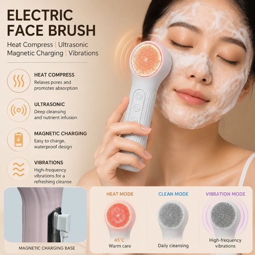 Electric facial cleansing - electric,
