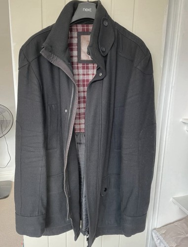 Next gents black wool blend - gents,