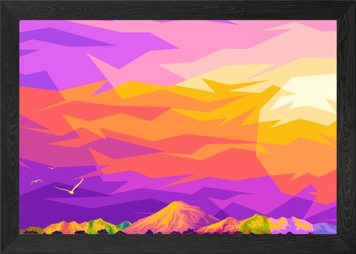 Beautiful mountain artwork - mountain,