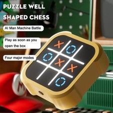 GiiKER/Tic Tac Toe /Bolt Game 3-in-1 Handheld Puzzle Game Console Board Game Toy