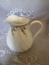 WEDGWOOD PINK GARLAND MILK CREAM JUG 4" HIGH EXCELLENT CONDITION