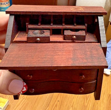 OLD  ANTIQUE RED WOODEN