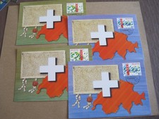 Switzerland 1990 Swiss confederation 2 sets on FD cards....16-1