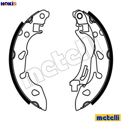 Brake shoe set 0488 - set, for
