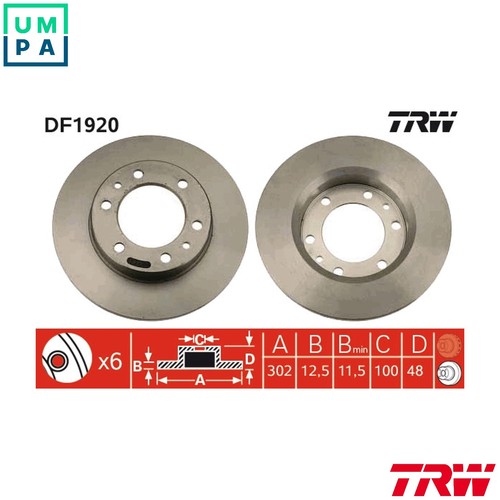 Brake disc df1920 - df1920, for