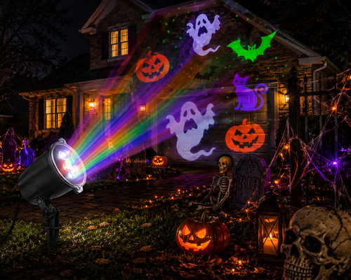 Halloween light show projector - light,
