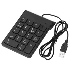 USB Mini Keypad One Hand Keyboard Number Keypad for Laptop PC Compatible with Wi