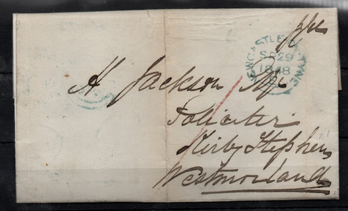 1848 pre paid entire - gb,