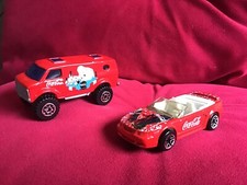1981 + 1999 MATCHBOX 4X4 CHEVY VAN, MUSTANG COCA-COLA POLAR BEARS DIECAST MATTEL