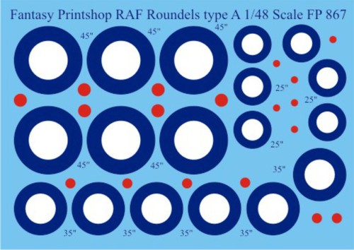 Raf roundels type - raf, 1/48