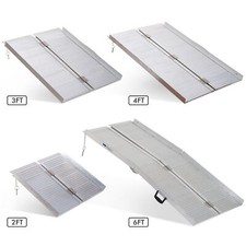 Portable Folding Wheelchair Ramp Scooter Mobility Stars w/ Carry Handle 4 Sizes