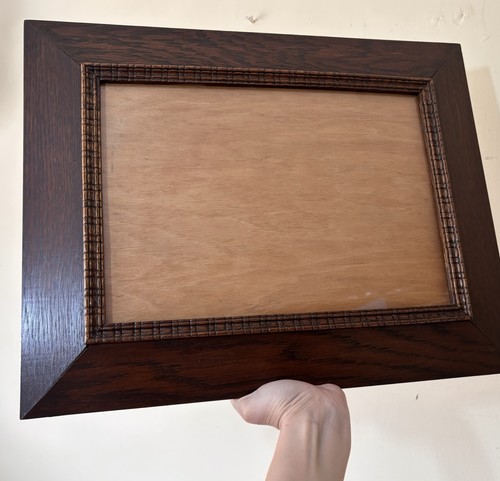Antique oak picture frame - frame, with