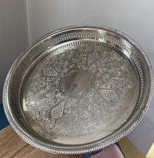 Vintage Gallery Tray Silver