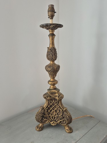 Vintage ornate metal table - ornate,