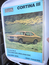 FORD CORTINA WORKSHOP MANUAL