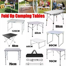 4ft Portable Folding Camping Table 2ft Small Lightweight WITH Adjustable Height
