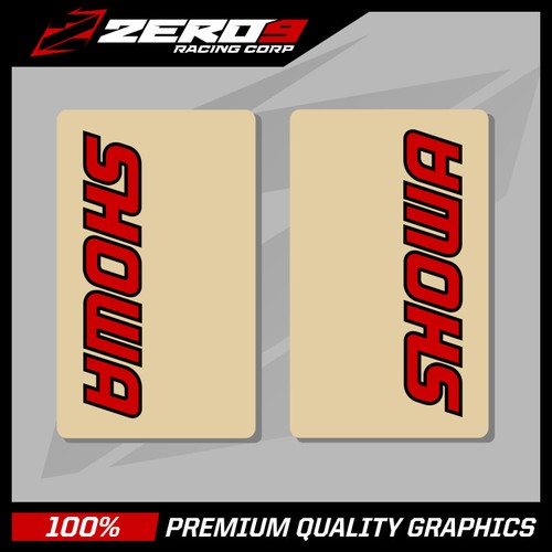 Showa upper fork decals - showa,