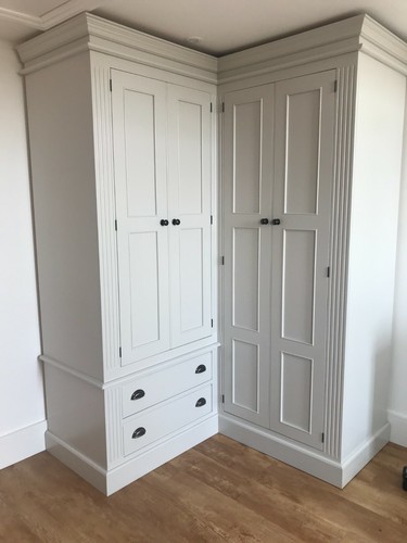 Wardrobe painted corner - wardrobe,
