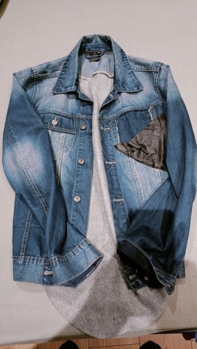 Denim jacket mens - denim, medium