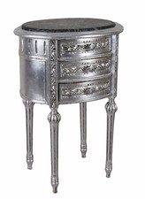 Baroque chest of drawers rococo night console marble top bedside table marble top