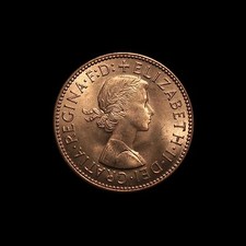 Elizabeth II 1965 Half Penny, Brilliant uncirculated