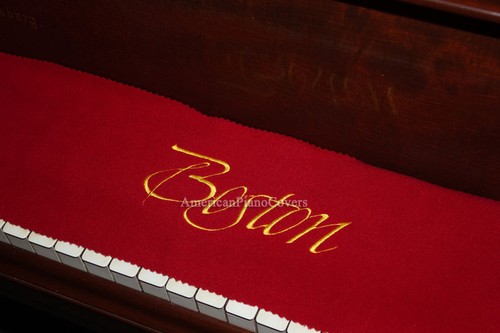 Boston piano key cover red - piano,