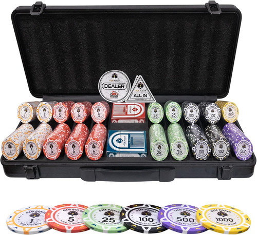 Luna 500pcs clay poker chips - luna,
